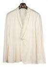 Emporio Armani Women's Blazer Jacket Size 54 IT 100% Wool Made in Italy