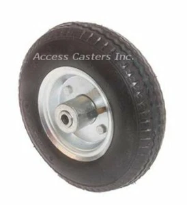10DPN13 10" Pneumatic Air fill Wheel, 4" Hub Length, 1/2" Ball Bearing - Imagen 1 de 1