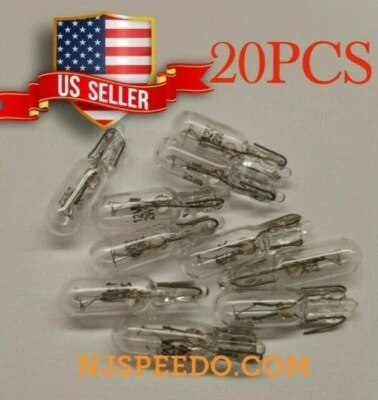 20X T5 Warm White Instrument Panel Halogen Mini-Wedge Bulb 12V 14V, 2W - Image 1 of 4