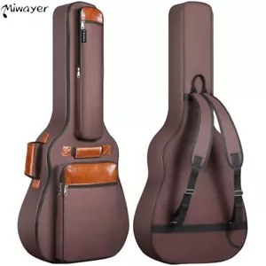 Neuer Gitarrenkoffer weich gepolstert Akustik verdickt wasserdicht klassisch Koffer Gig - Bild 1 von 16
