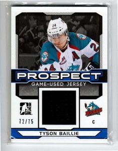 2014-15 ITG Draft Prospects Jerseys Blue #PGU29 Tyson Baillie /75