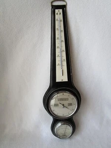 Lufft schöne Wetterstation Thermometer Hygrometer Barometer 70er Jahre C/F Top - Picture 1 of 11