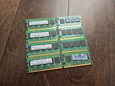 4x (4GB) Samsung M393T2950BZ3-CCCQ0 1GB DDR2 Server RAM Memory - Image 1 of 4