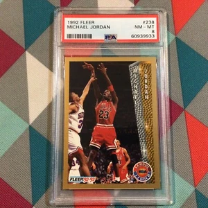 1992 Fleer Michael Jordan #238 PSA 8 nm-mt Chicago Bulls legend HOF - Picture 1 of 2