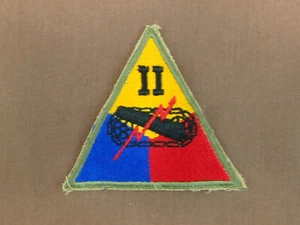 WW2 U.S. ARMY 2nd ARMORED CORPS PATCH NO UV GLOW II CORPS   type 2 - Picture 1 of 2