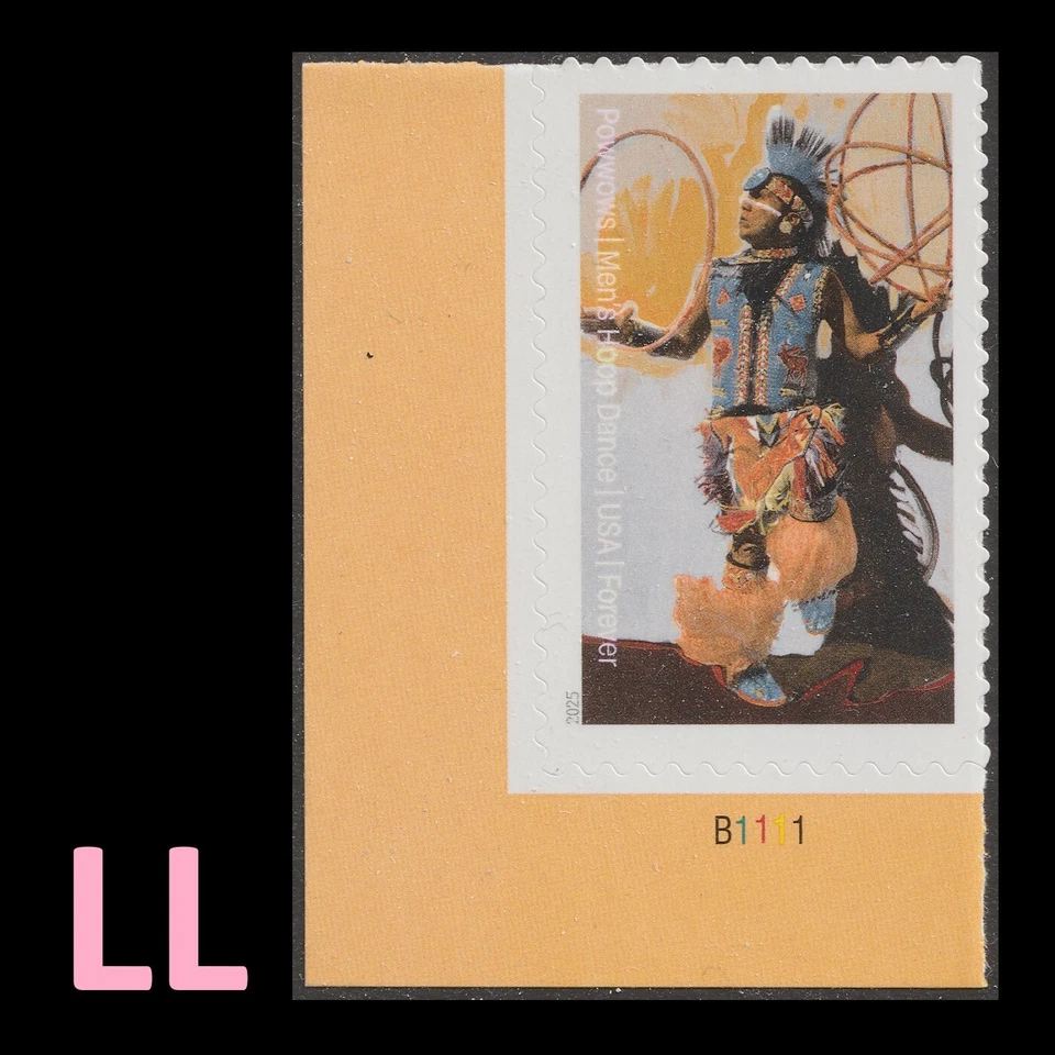 US 5981 Powwows Men's Hoop Dance F plate single LL MNH 2025 - Image 1 of 1