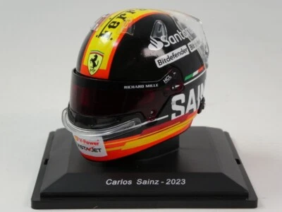 Spark Casco Helmet Carlos Sainz F1 Ferrari Monza Italian GP 2023 1/5 SPARKED176 - Immagine 1 di 4