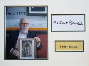 Exhibición de fotos firmada por Peter Blake 16x12 ARTISTA The Beatles certificado de autenticidad - Imagen 1 de 1