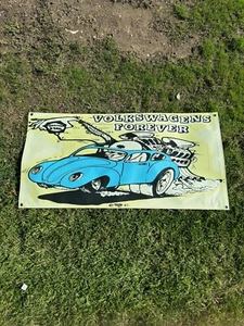 2 ftx4 ft VINILO BANNER-RAT FINK MAN CUEVA GARAJE TIENDA - Imagen 1 de 1