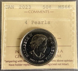 Canada - 50 cents - 2023 - 4 Pearls - ICCS Certified - MS-66 - Picture 1 of 3