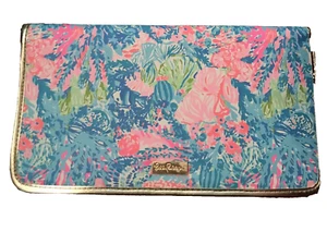 Lilly Pulitzer Fished My Wish Reise Organizer lange Handtasche Tasche Urlaub Strand - Bild 1 von 4