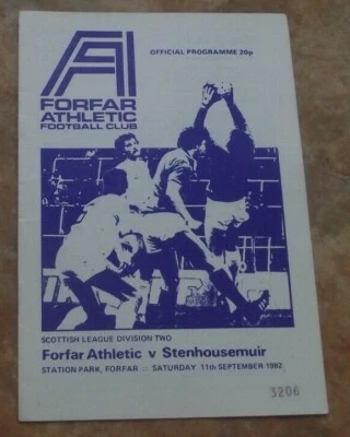 1982-83 (Sep) Forfar Athletic v Stenhousemuir - Scottish Division Two - Image 1 of 2