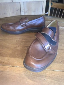 Dr. Comfort Brown Slip On Loafers With Adjustable Straps 13 W - Picture 1 of 13