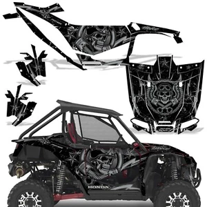 UTV Graphics kit Sticker Decal for Honda Talon 1000X 2019-22 HAVOC SILVER - Imagen 1 de 2