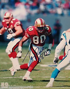 JERRY RICE-San Francisco 49ers-Autographed 8x10 Picture-Football Hall Of Fame - Picture 1 of 2