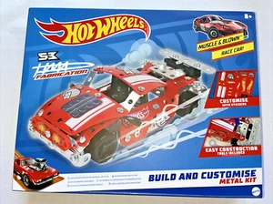 Hot Wheels Build Customise Muscle Race Car / Monster Truck Vehicle Metal Kit 8+ - Picture 1 of 10