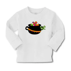 Kids Long Sleeve T Shirt Candies in Jar with Ribbon Cotton Girls & Boys Clothes - Picture 1 of 12