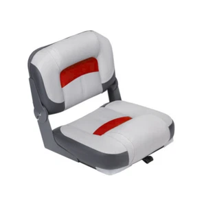 BOAT MARINE BASS BOAT FISHING CENTRE BENCH SEAT GREY & RED 75133 yacht speedboat - Picture 1 of 3