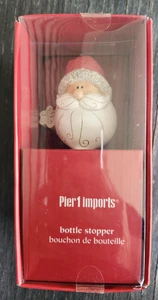 Pier 1 Imports Santa Clause Bottle Stopper New Sealed Orig Box Christmas Gift - Picture 1 of 3