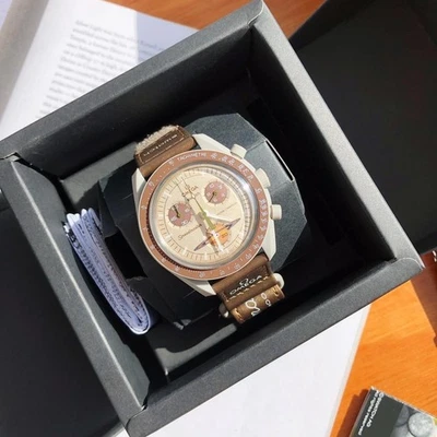 Omega X Swatch Mission To Saturn Quartz Watch 42mm - SO33T100 - Image 1 of 4