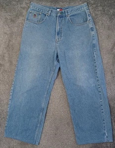 Tommy Hilfiger Womens Jeans W34 L28 Relaxed Fit High Rise Medium Blue Denim - Picture 1 of 16