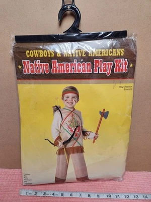 Disfraz de Halloween indio nativo americano 9 piezas disfraz de Halloween para niños talla M NUEVO Foto 1 de 4