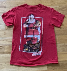 COCA-COLA T-Shirt Weihnachten Santa rot Größe S, Neuzustand, ohne Etikett - Bild 1 von 3
