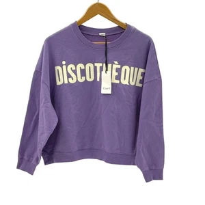 Sudadera Clare V Discoteca Púrpura Mujer Talla XXL Recortada Nueva - Imagen 1 de 14