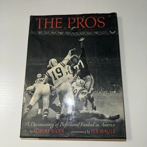 #N97- THE PROS Documentary Of Professional Football (1960)Robert Riger 1st Print - Foto 1 di 19