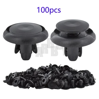 100pcs Fender Bumper Clips For 7mm Hole Mazda CX-9 MX-6 MX-5 Miata Millenia RX-8 — 第 1/4 张图片