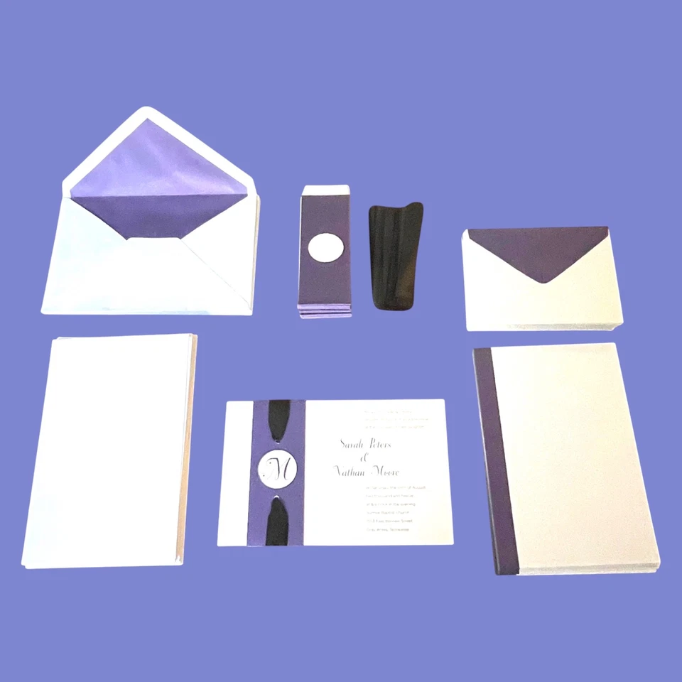 Printable Wedding Invitations 75 Invitations - Image 1 of 4