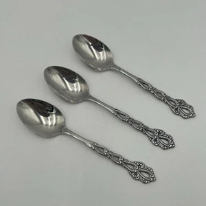 Lote de 3 cucharaditas de cubiertos de acero inoxidable vintage Oneida Community “Chandelier” 6” - Imagen 1 de 7