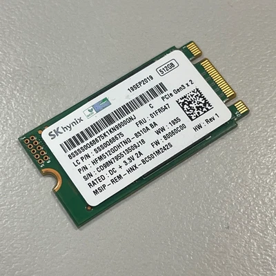 Unidad de estado sólido SSD SKHynix 512 GB PCIe Gen3x2 NVMe M.2 2242 HFM512GDHTNG-8310A Foto 1 de 4