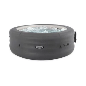Intex SimpleSpa Bubble Massage 6 Person Inflatable Hot Tub with Energy Cover - Picture 1 of 11