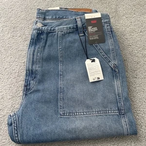 Levi's Premium Herren 555 Relaxed Straight Leg Utility Jeans True Größe 34Wx29L Blau - Bild 1 von 18