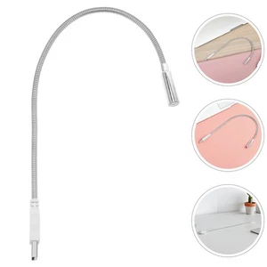 Lámpara de teclado 2 piezas Lámpara de lectura LED alimentada por USB con cuello de cisne de metal flexible - Imagen 1 de 12