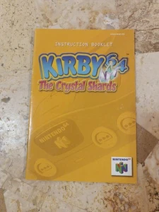 Manual Instruction Book KIRBY THE CRYSTAL SHARDS ✨Nintendo 64 N64➡️ SEE DISCOUNT - Picture 1 of 5