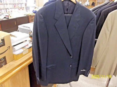 NWT Hickey Freeman BLUE Stripe Men's Suit 100% Wool 46 REG - Image 1 of 4