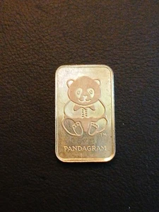 5 Gram Rare And Vintage Pandagram 999 Silver Bar Singapore Mint - Picture 1 of 3