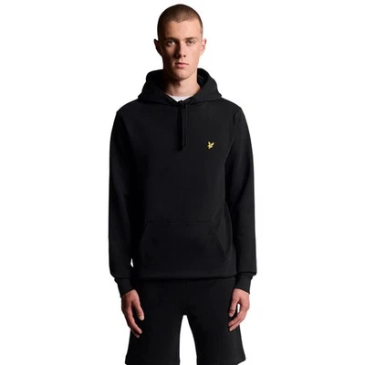Lyle & Scott Sweat À Capuche Noir Homme Logo Aigle Art. ML416VOG - Photo 1/4