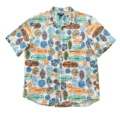 Land's End Large Linen Traditional Fit Short Sleeve Button Up Men's Shirt - Image 1 of 4