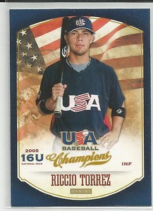 Riccio Torrez Tampa Bay 2013 Panini USA Baseball Champions