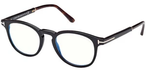 Tom Ford Black Blue Blocking Pantos Eyeglass Frames - FT5891 B 005 49 - Italy - Picture 1 of 3