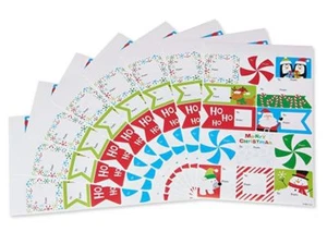 American Greetings Christmas Fun To and From Stickerbögen, 8 Stück (104 insgesamt) - Bild 1 von 2