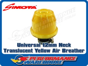 Simota Translucent Yellow 12mm Oil Catch Tank Crankcase Vent/Breather Air Filter - Picture 1 of 2