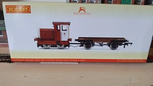 OO gauge Ruston & Hornsby 48DS and Flatbed Wagon.'John Dewar & Sons - Picture 1 of 11