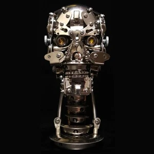 Mechanical 3D DIY Metal Skull Assembly Model Stainless Steel Jigsaw Puzzle Toys - Picture 1 of 20