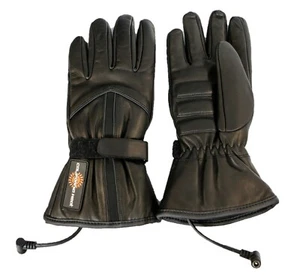 Guantes de cuero térmico | Ropa de motocicleta de 12 V | Hombres y mujeres | Garantía de por vida - Imagen 1 de 8