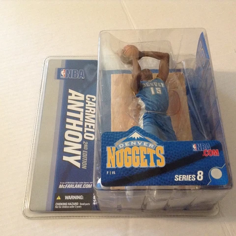NEW McFARLANE NBA SERIES 8 CARMELO ANTHONY 2ND EDITION DENVER NUGGETS BLUE JERSE Cover