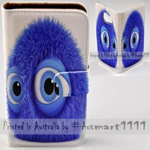 Funda protectora billetera para teléfono móvil con impresión azul con tema esponjoso para serie Nokia - Imagen 1 de 3